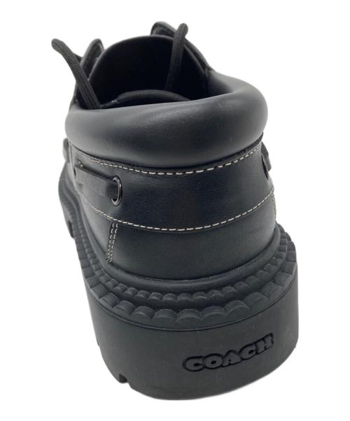 COACH（コーチ）COACH (コーチ) ラグ ソール ボート シューズ ブラック サイズ:25.5㎝の古着・服飾アイテム