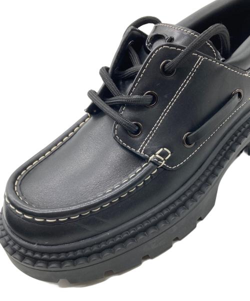 COACH（コーチ）COACH (コーチ) ラグ ソール ボート シューズ ブラック サイズ:25.5㎝の古着・服飾アイテム