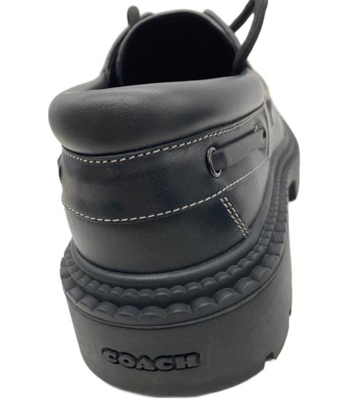 COACH（コーチ）COACH (コーチ) ラグ ソール ボート シューズ ブラック サイズ:25.5㎝の古着・服飾アイテム