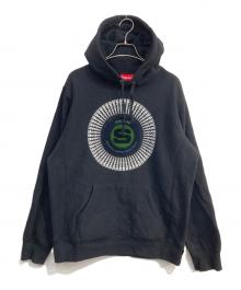 SUPREME（シュプリーム）の古着「Chenille Applique Hooded Sweatshirt」｜ブラック