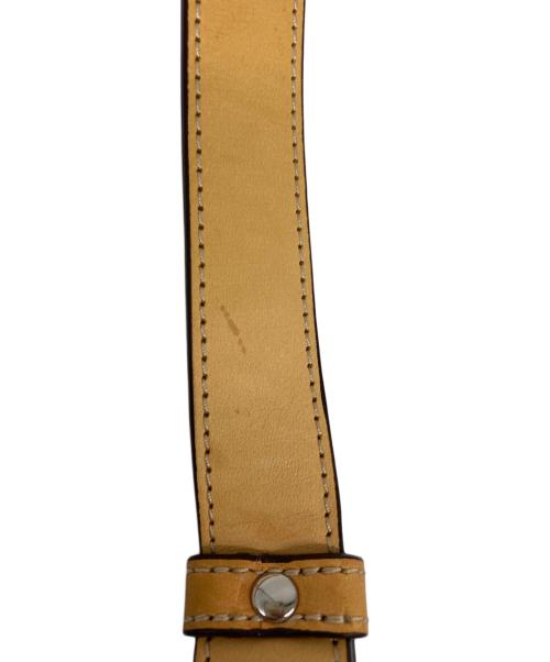 COACH（コーチ）COACH (コーチ) レザー切替ショルダーバッグ ブラウンの古着・服飾アイテム