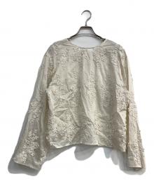 BEAUTY&YOUTH UNITED ARROWS（ビューティーアンドユースユナイテッドアローズ）の古着「エンブロイダリーシャツ 2WAY」｜アイボリー