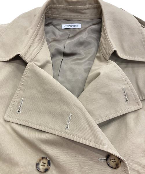 EVERYDAY I LIKE.（エヴリデイ アイ ライク）EVERYDAY I LIKE. (エヴリデイ アイ ライク) トレンチコート ベージュ サイズ:Freeの古着・服飾アイテム