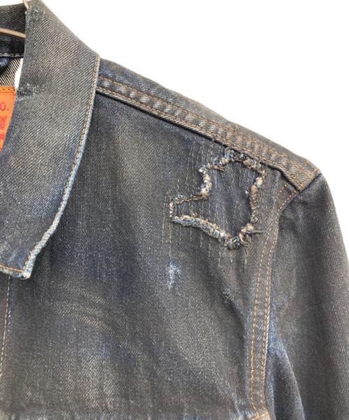 LEVI'S（リーバイス）LEVI'S (リーバイス) リペア加工デニムジャケット　トルコ製 インディゴ サイズ:Sの古着・服飾アイテム