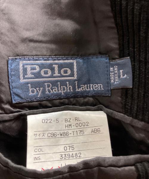 POLO RALPH LAUREN（ポロ・ラルフローレン）POLO RALPH LAUREN (ポロ・ラルフローレン) コーデュロイテーラードジャケット ブラック サイズ:Ⅼの古着・服飾アイテム