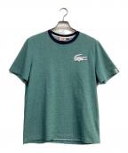 LACOSTE LIVEラコステライブ）の古着「リンガーTシャツ」｜グリーン