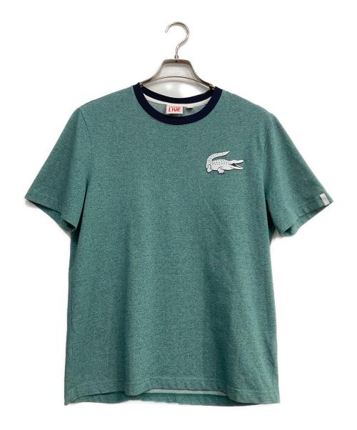 LACOSTE LIVE（ラコステライブ）LACOSTE LIVE (ラコステライブ) リンガーTシャツ グリーン サイズ:Sの古着・服飾アイテム