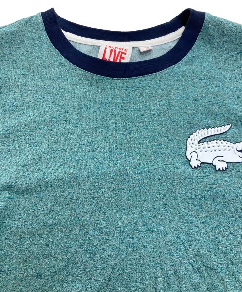 LACOSTE LIVE（ラコステライブ）LACOSTE LIVE (ラコステライブ) リンガーTシャツ グリーン サイズ:Sの古着・服飾アイテム