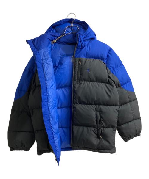 POLO RALPH LAUREN（ポロ・ラルフローレン）POLO RALPH LAUREN (ポロ・ラルフローレン) バイカラーダウンジャケット ブラック×ブルー サイズ:XL(キッズ規格)の古着・服飾アイテム