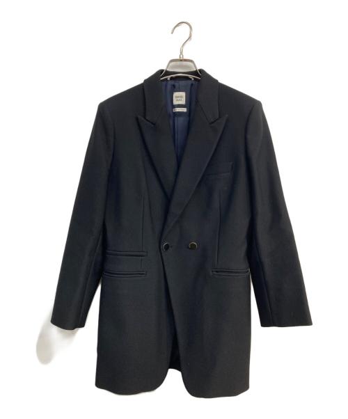 HERMES（エルメス）HERMES (エルメス) ナイロンウールダブルブレストジャケット ブラック サイズ:40の古着・服飾アイテム