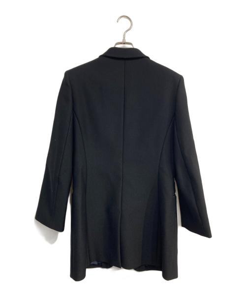 HERMES（エルメス）HERMES (エルメス) ナイロンウールダブルブレストジャケット ブラック サイズ:40の古着・服飾アイテム