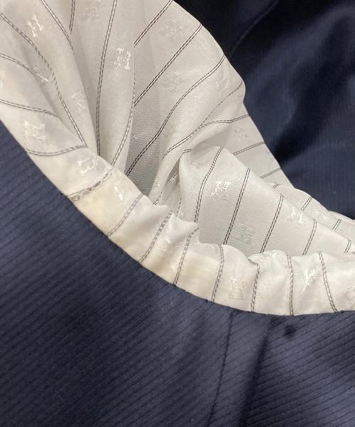 HERMES（エルメス）HERMES (エルメス) ナイロンウールダブルブレストジャケット ブラック サイズ:40の古着・服飾アイテム