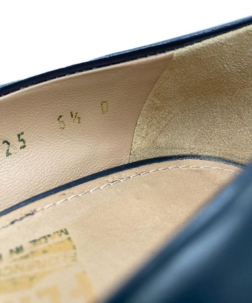 Salvatore Ferragamo（サルヴァトーレ フェラガモ）Salvatore Ferragamo (サルヴァトーレ フェラガモ) ヴァラリボンウェッジソールパンプス ブラック サイズ:5 1/2の古着・服飾アイテム