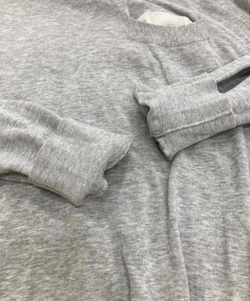 sacai（サカイ）sacai (サカイ) SWITCHED PULLOVER SHIRTS SWEATER グレー×ホワイト サイズ:2の古着・服飾アイテム