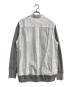 sacai (サカイ) SWITCHED PULLOVER SHIRTS SWEATER グレー×ホワイト サイズ:2：12000円