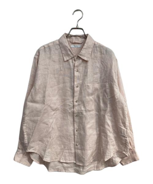 JOURNAL STANDARD（ジャーナルスタンダード）JOURNAL STANDARD (ジャーナルスタンダード) リネンレギュラーカラーシャツ   25SS ピンク サイズ:Freeの古着・服飾アイテム