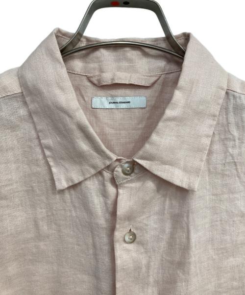 JOURNAL STANDARD（ジャーナルスタンダード）JOURNAL STANDARD (ジャーナルスタンダード) リネンレギュラーカラーシャツ   25SS ピンク サイズ:Freeの古着・服飾アイテム