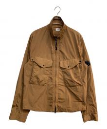 C.P COMPANY（シーピーカンパニー）の古着「Chrome-R Overshirt　Garment Dyed 　13CMOS047A」｜ブラウン