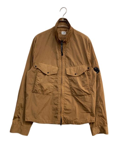C.P COMPANY（シーピーカンパニー）C.P COMPANY (シーピーカンパニー) Chrome-R Overshirt　Garment Dyed 　13CMOS047A ブラウン サイズ:Mの古着・服飾アイテム
