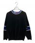 SUPREME（シュプリーム）の古着「Stripe Chenille Sweater」｜ブラック×ブルー
