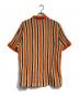 Supreme (シュプリーム) open knit stripe zip polo オレンジ サイズ:M：8000円