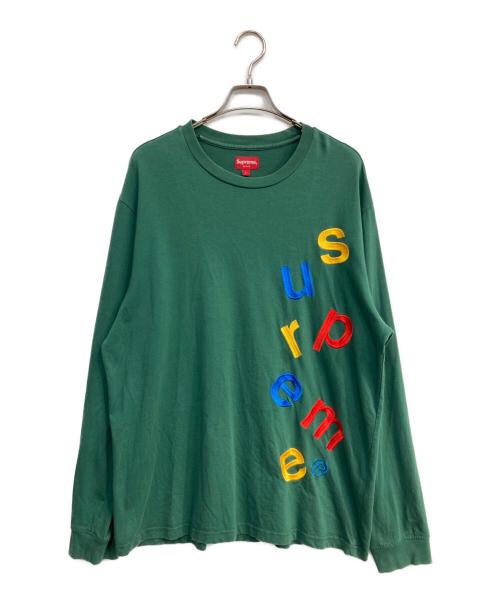 SUPREME（シュプリーム）SUPREME (シュプリーム) scatter logo l s top グリーン サイズ:Lの古着・服飾アイテム