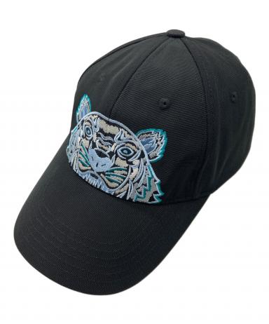 中古・古着通販】KENZO (ケンゾー) タイガー刺繍キャップ ブラック