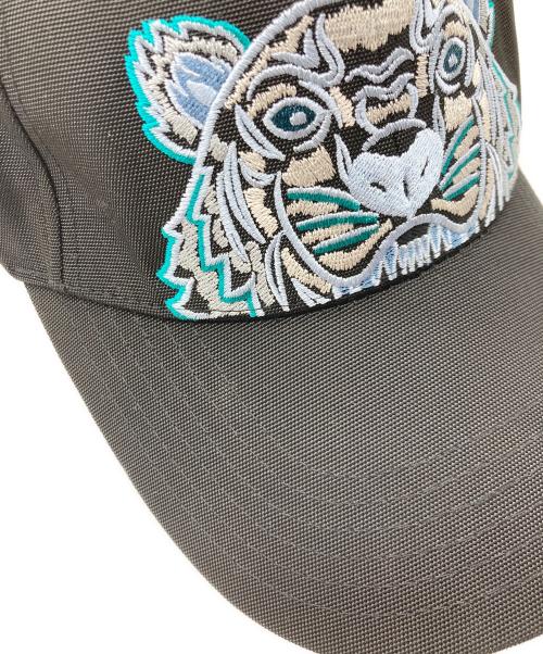 KENZO（ケンゾー）KENZO (ケンゾー) タイガー刺繍キャップ ブラックの古着・服飾アイテム