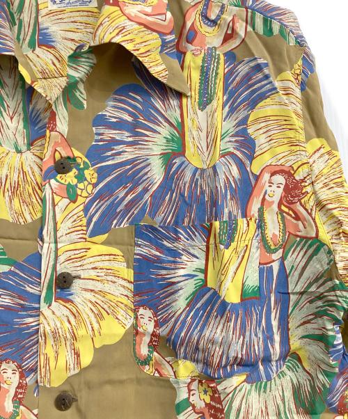 Sun Surf（サンサーフ）Sun Surf (サンサーフ) アロハシャツ ブルー×イエロー サイズ:Lの古着・服飾アイテム
