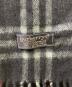 中古・古着 Burberry's (バーバリーズ) カシミヤチェックマフラー ネイビー：8000円