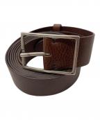 IL BISONTEイル ビゾンテ）の古着「2重巻きレザーベルト」｜ブラウン