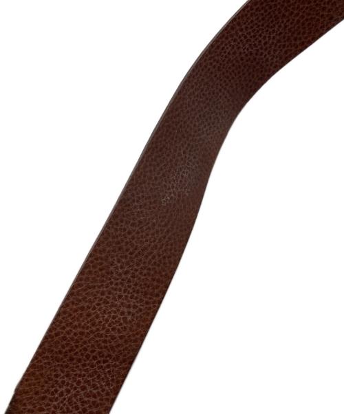 IL BISONTE（イル ビゾンテ）IL BISONTE (イル ビゾンテ) 2重巻きレザーベルト ブラウンの古着・服飾アイテム