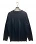 BATONER（バトナ―）の古着「32G SMOOTH WOOL CREW NECK」｜ブラック