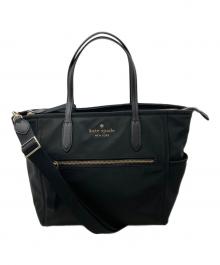 Kate Spade（ケイトスペード）の古着「2WAYナイロントートバッグ」｜ブラック