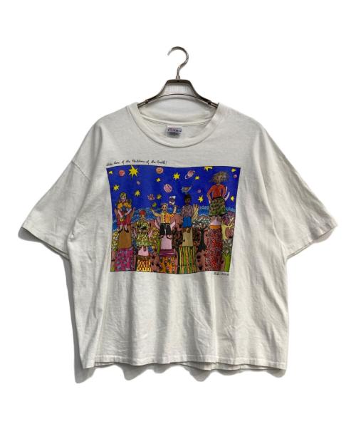 Hanes（ヘインズ）Hanes (ヘインズ) プリントTシャツ ホワイト サイズ:XLの古着・服飾アイテム