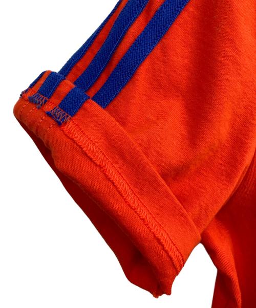 adidas（アディダス）adidas (アディダス) WALES BONNER (ウェールズボナー) サイドラインTEE レッド×ブルー サイズ:Ⅿの古着・服飾アイテム