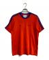 adidas（アディダス）の古着「サイドラインTEE」｜レッド×ブルー