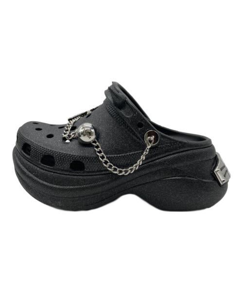 crocs（クロックス）crocs (クロックス) LE SSERAFIM (ルセラフィム) Classic Bae Clog Glitter ブラック サイズ:22cm 未使用品の古着・服飾アイテム