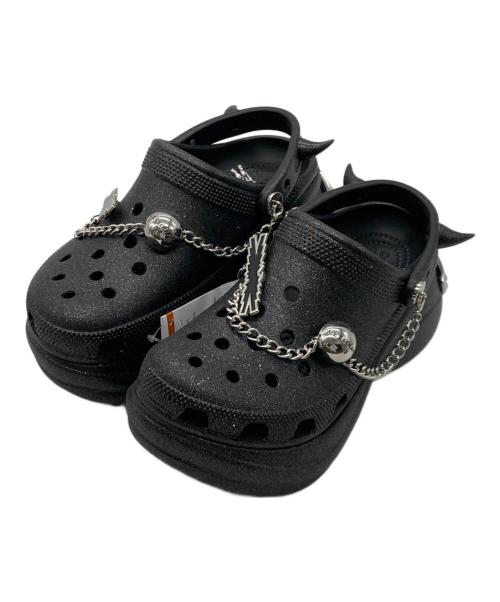 crocs（クロックス）crocs (クロックス) LE SSERAFIM (ルセラフィム) Classic Bae Clog Glitter ブラック サイズ:22cm 未使用品の古着・服飾アイテム