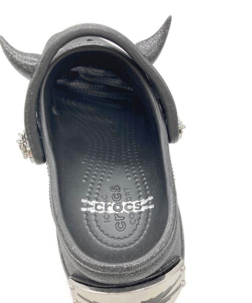 crocs（クロックス）crocs (クロックス) LE SSERAFIM (ルセラフィム) Classic Bae Clog Glitter ブラック サイズ:22cm 未使用品の古着・服飾アイテム