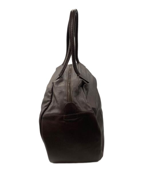 MAKE WHAT YOU WILL（メイクワットユーウィル）MAKE WHAT YOU WILL (メイクワットユーウィル) レザーボストンバッグ ブラウンの古着・服飾アイテム