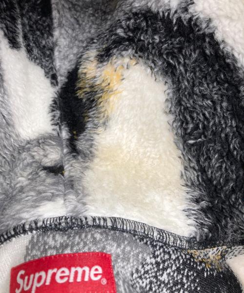 SUPREME（シュプリーム）SUPREME (シュプリーム) Penguins Hooded Fleece Jacket ホワイト×グレー サイズ:Mの古着・服飾アイテム