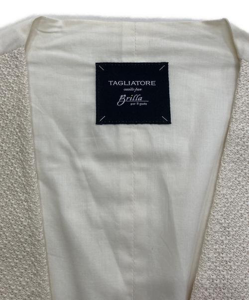 TAGLIATORE（タリアトーレ）TAGLIATORE (タリアトーレ) Brilla per il gusto (ブリッラ ペル イルグースト) 別注コットンジレ アイボリー サイズ:48/9Rの古着・服飾アイテム