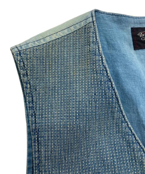 RRL（ダブルアールエル）RRL (ダブルアールエル) Abrams Indigo Cotton Vest　 刺し子ベスト インディゴ サイズ:Mの古着・服飾アイテム