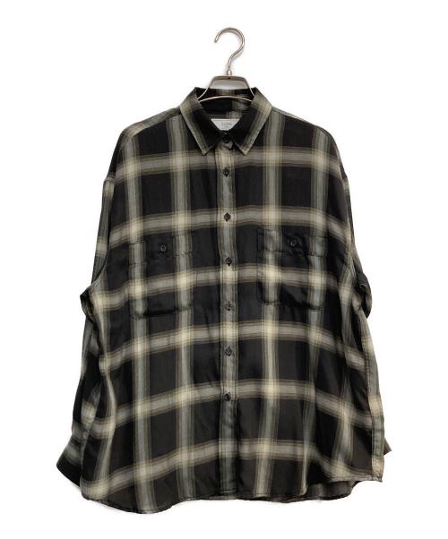 SLOBE IENA（スローブ イエナ）SLOBE IENA (スローブ イエナ) ビエラチェックルーズシャツ ブラック サイズ:Freeの古着・服飾アイテム