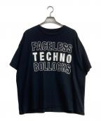 is-nessイズネス）の古着「isness music プリントTシャツ」｜ブラック