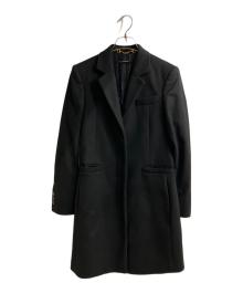 GUCCI（グッチ）の古着「ウール比翼チェスターコート」｜ブラック
