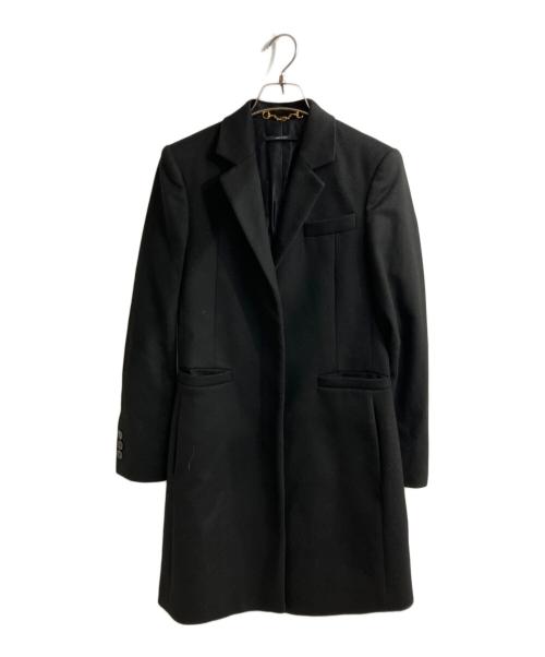 GUCCI（グッチ）GUCCI (グッチ) ウール比翼チェスターコート ブラック サイズ:Mの古着・服飾アイテム