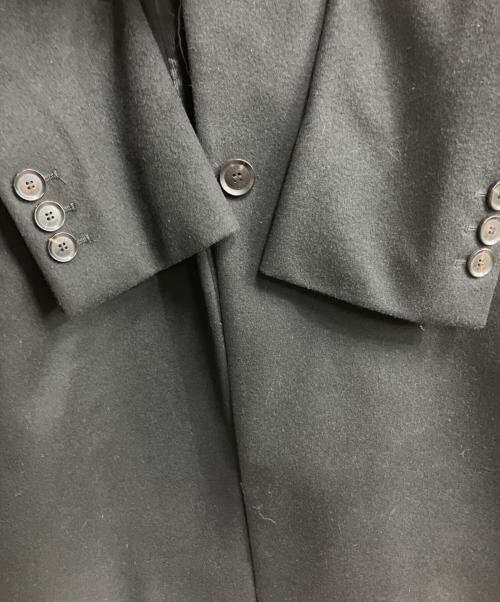 GUCCI（グッチ）GUCCI (グッチ) ウール比翼チェスターコート ブラック サイズ:Mの古着・服飾アイテム