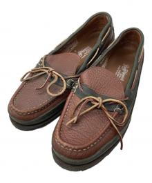 RUSSELL MOCCASIN（ラッセルモカシン）の古着「デッキシューズ」｜ブラウン